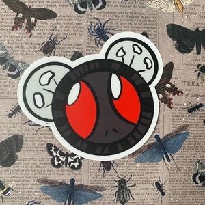 Mothman Cryptid Pal sticker (own design)